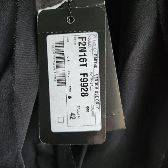 *NWT* Emporio Armani Black Silk Organza Mini Skirt - US 6  🇮🇹 - Picture 7 of 10